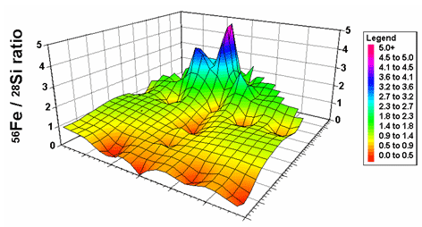 Fig. 4　Feの分布シミュレーション