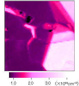 (d) Carrier concentration image (by ν<sub>LOPC</sub>)